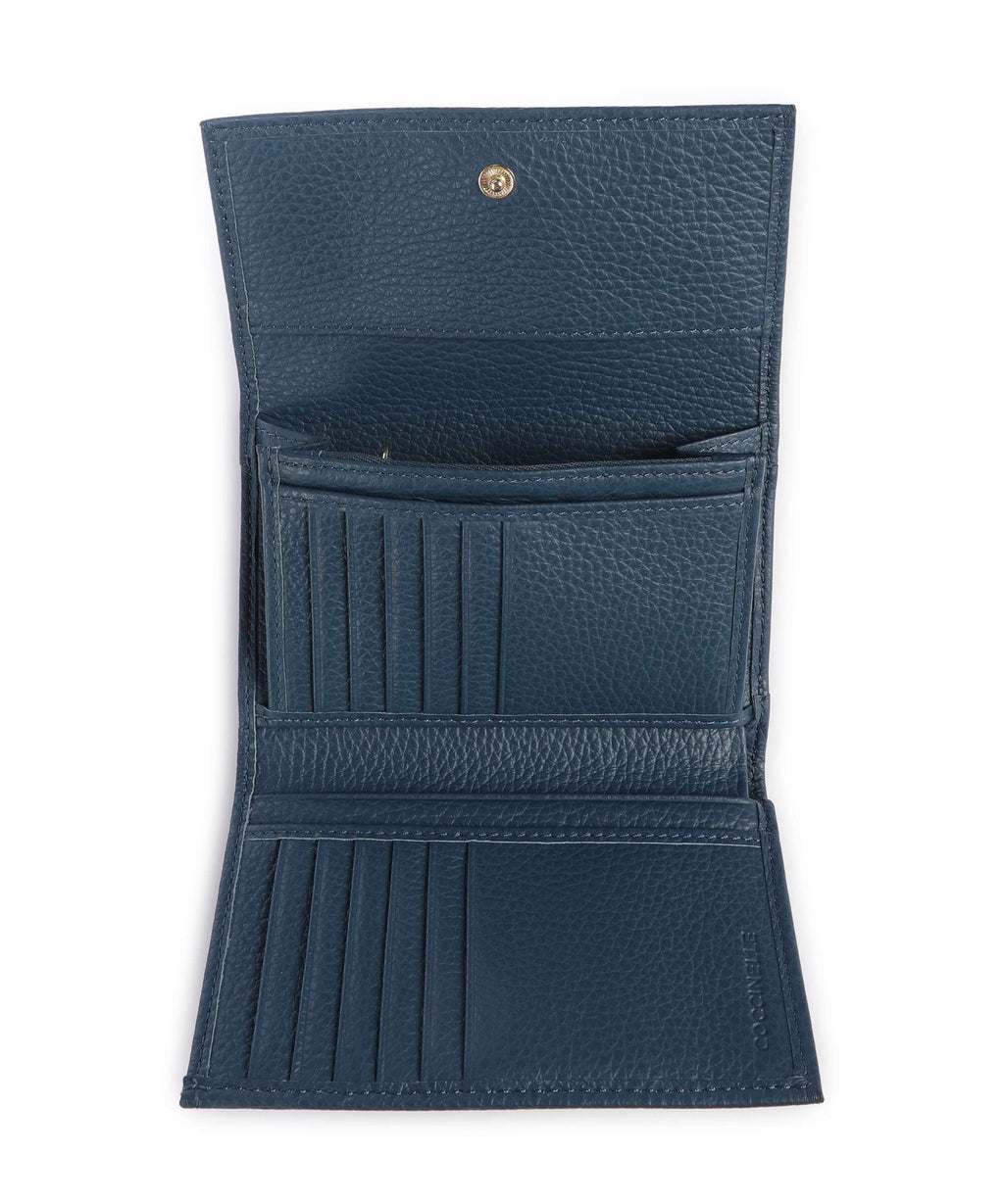 Coccinelle Metallic Soft RFID Wallet deep blue