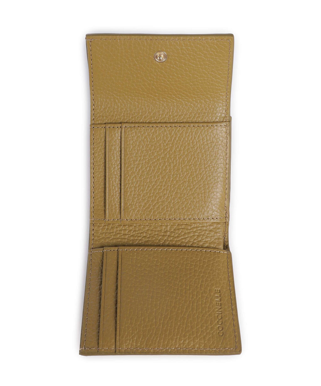 Coccinelle Metallic Soft Wallet seagrass