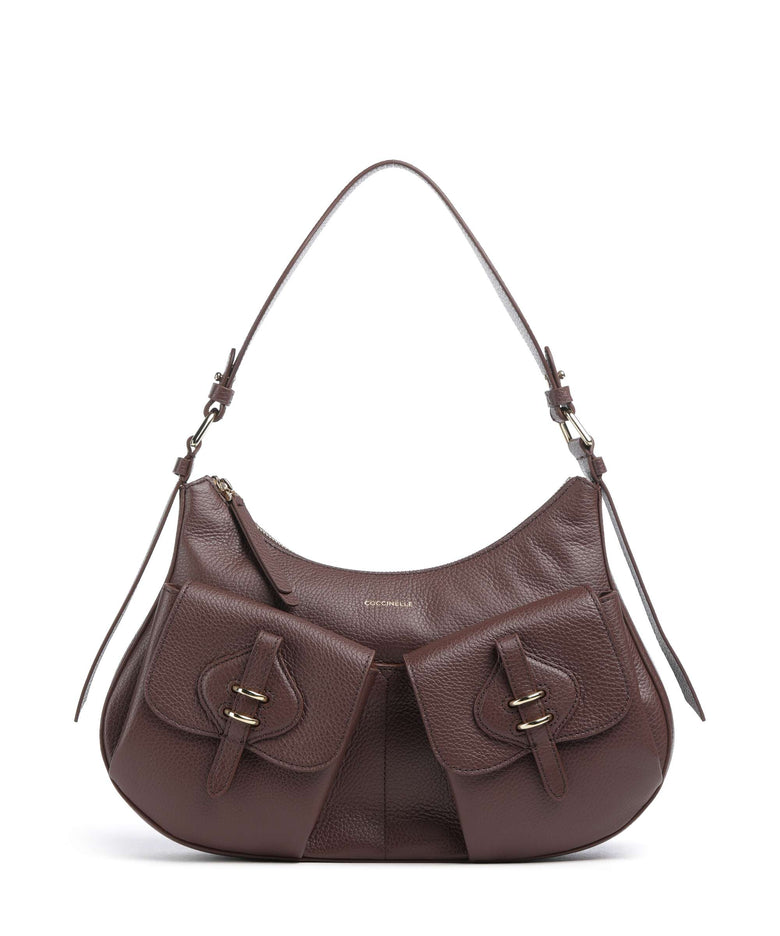 Coccinelle Mavery Pocket Hobo bag berry