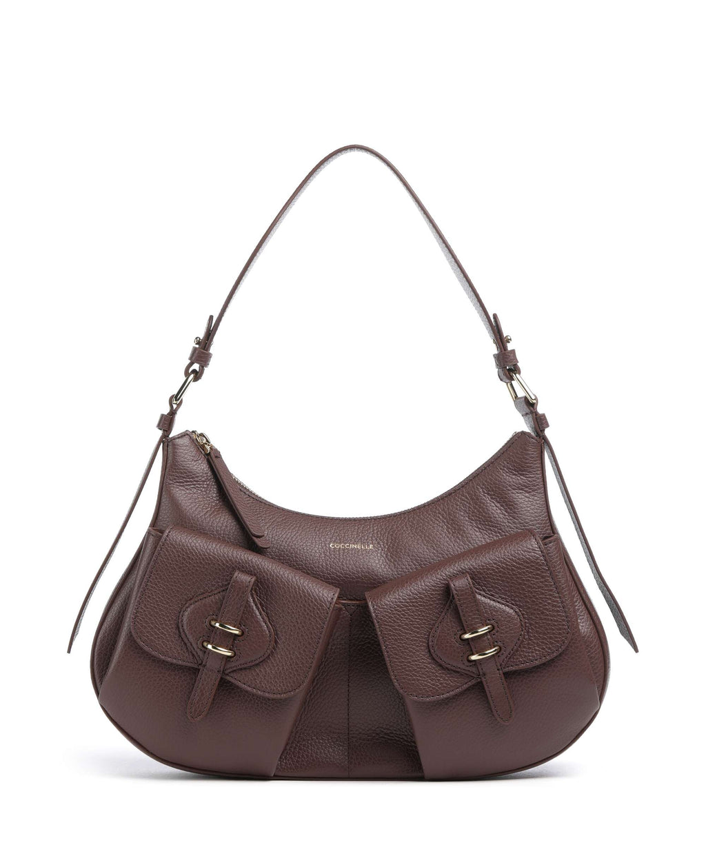 Coccinelle Mavery Pocket Hobo bag berry