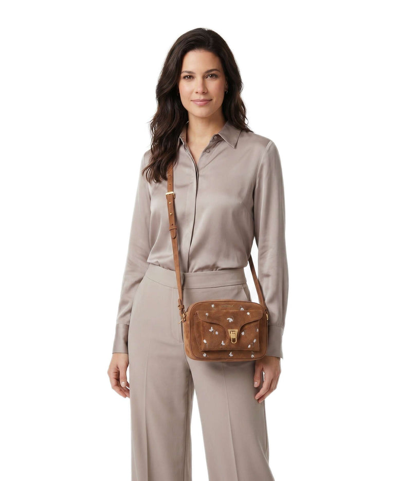 Coccinelle Beat Crossbody bag cognac