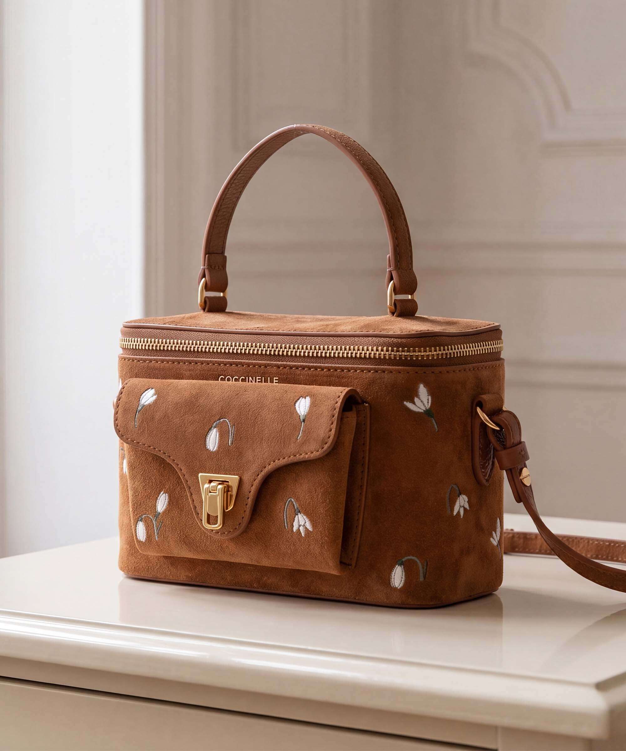 Coccinelle Beat Generation Crossbody bag cognac
