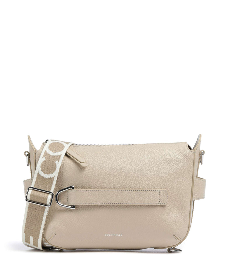 Coccinelle Gretel Ribbon Crossbody bag sandshell
