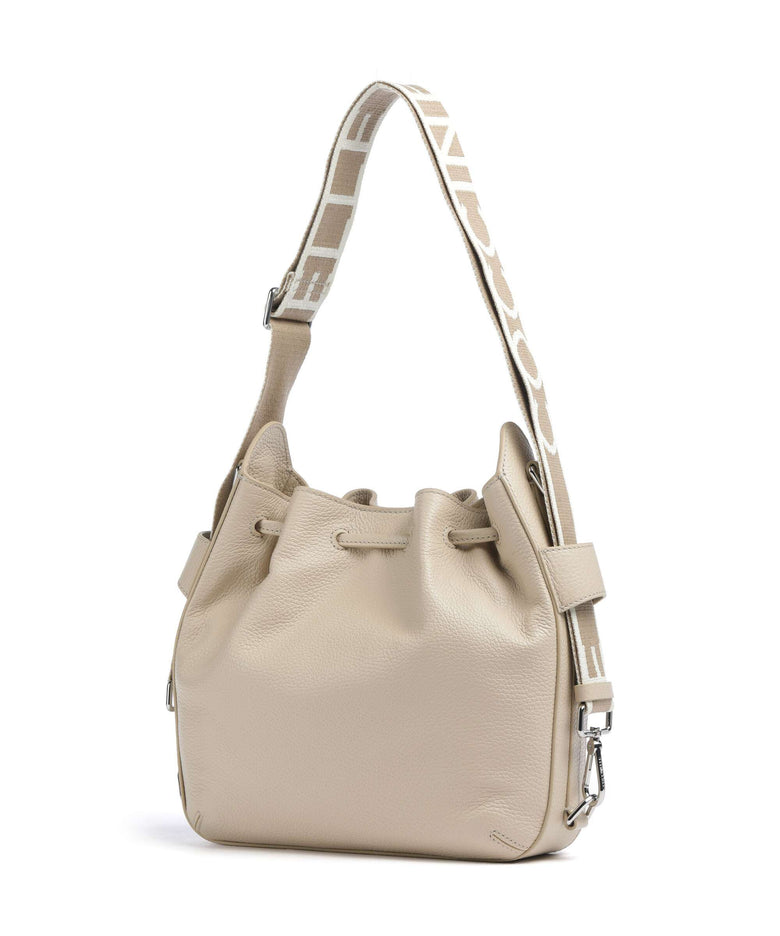 Coccinelle Gretel Ribbon Bucket bag sandshell