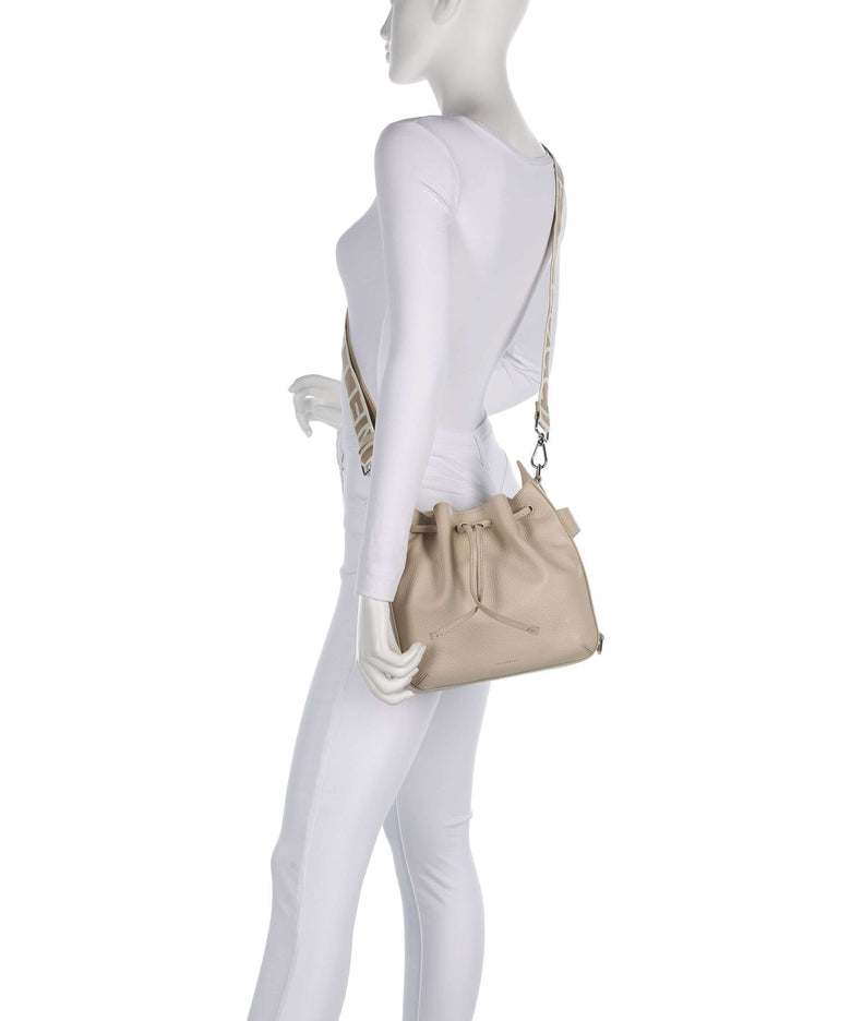 Coccinelle Gretel Ribbon Bucket bag sandshell