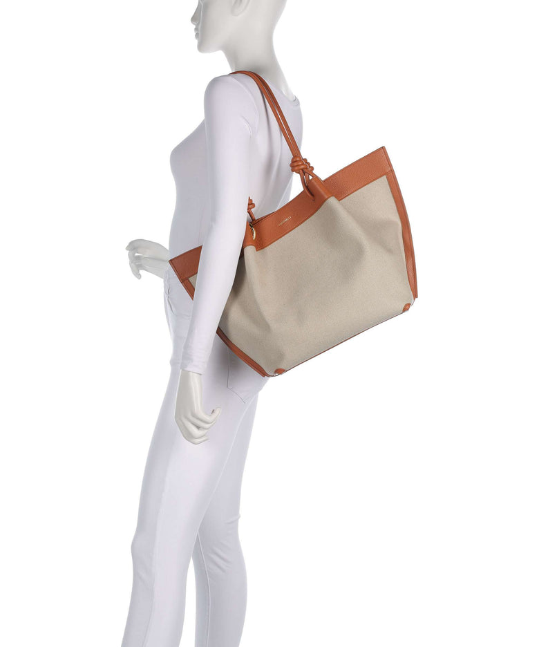 Coccinelle Finn Canvas Tote bag natural/crab