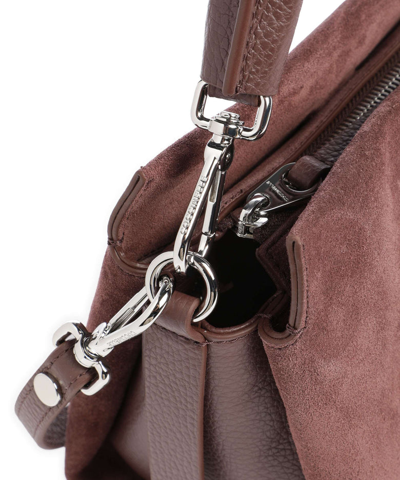 Coccinelle Boheme Suede Handbag berry