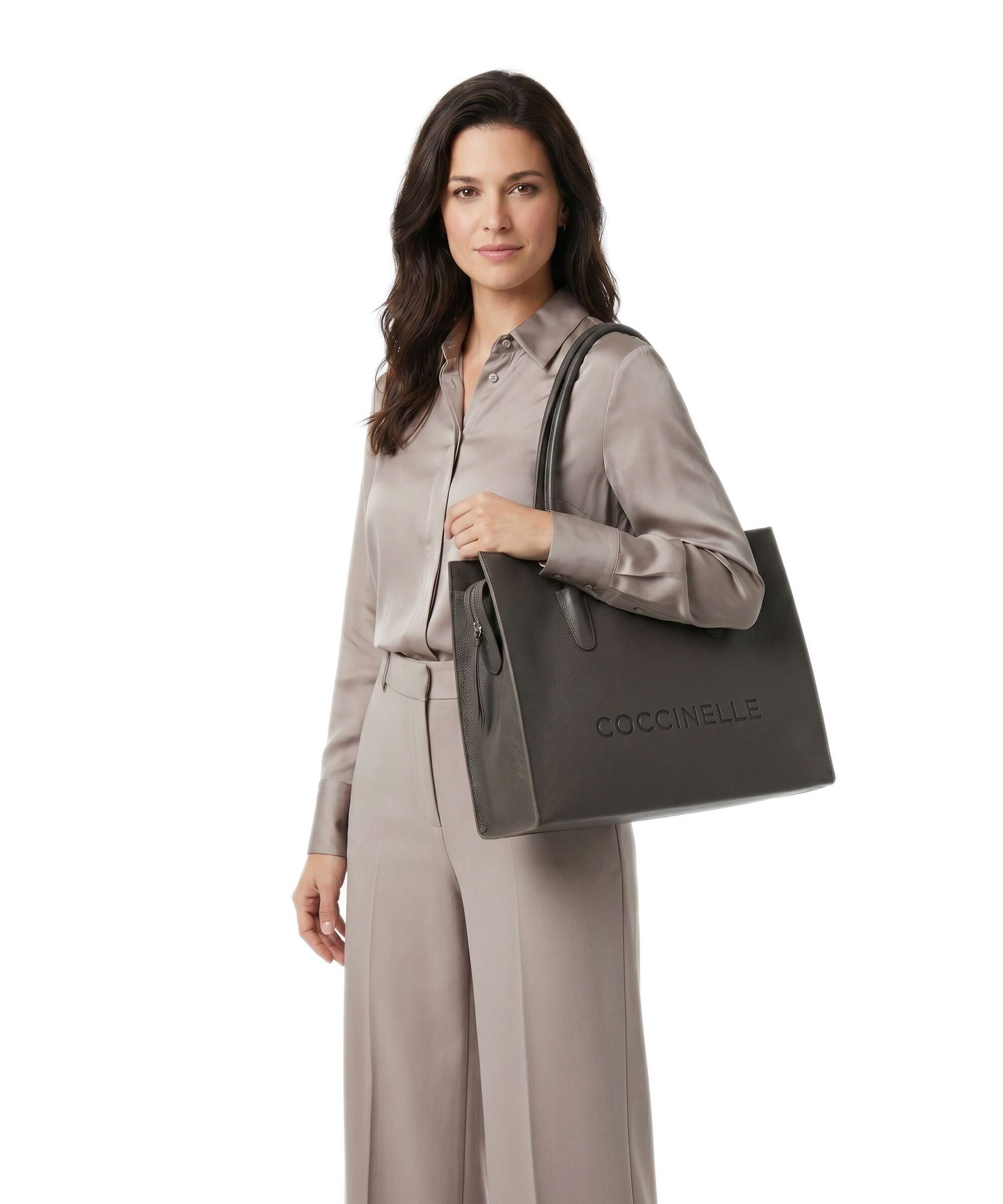 Coccinelle Myrtha Tote bag fango
