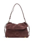 Coccinelle Lidia Suede Hobo bag berry