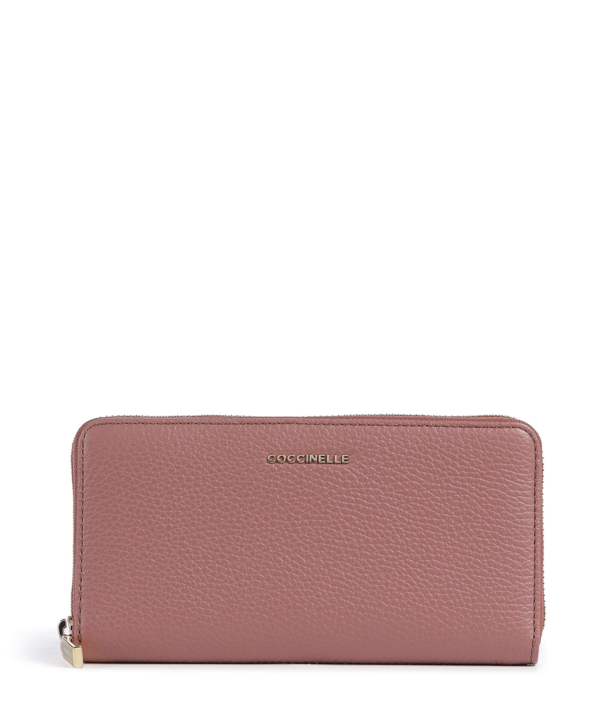 Coccinelle Metallic Soft Wallet winter rose