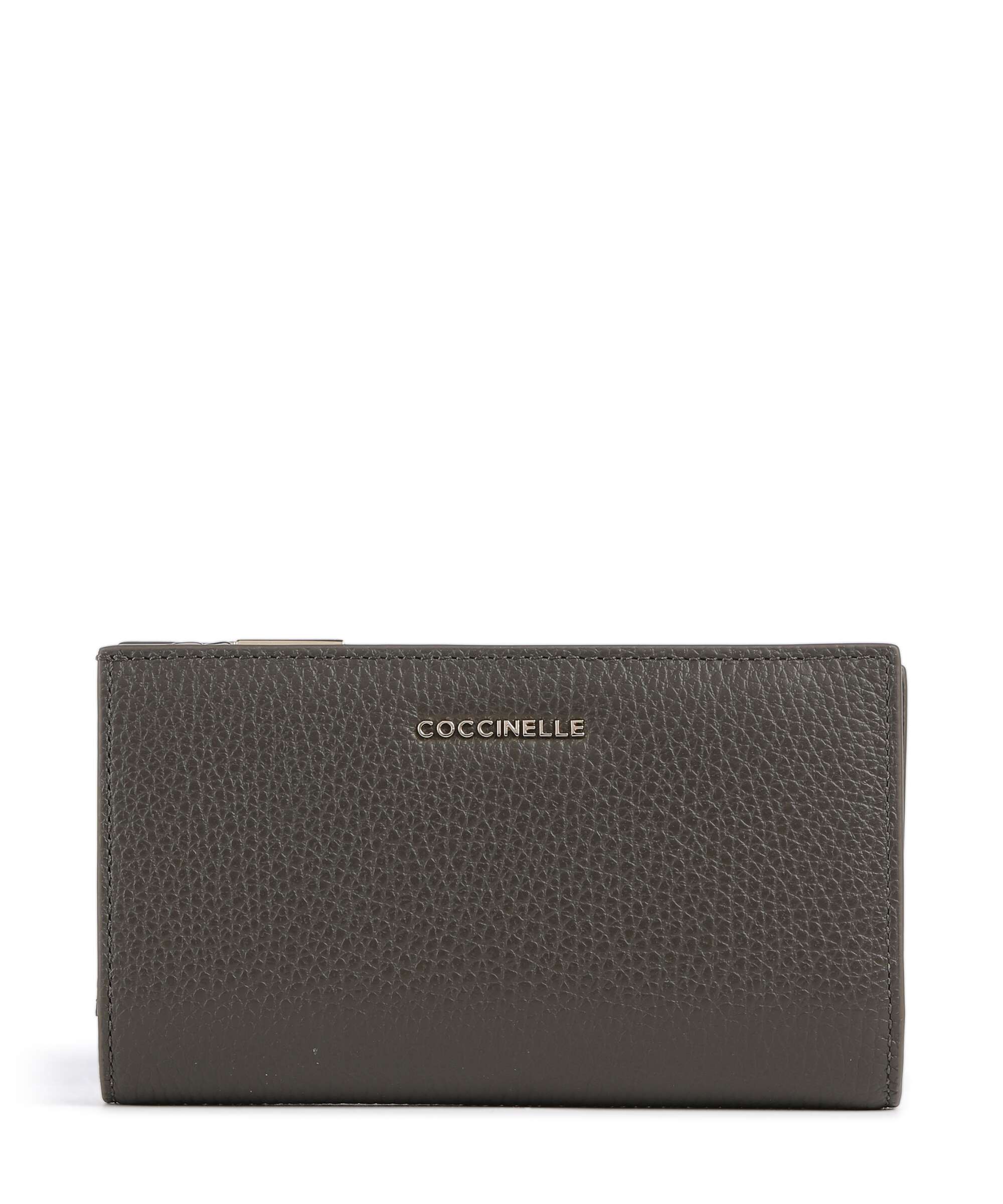 Coccinelle Metallic Soft Wallet fango