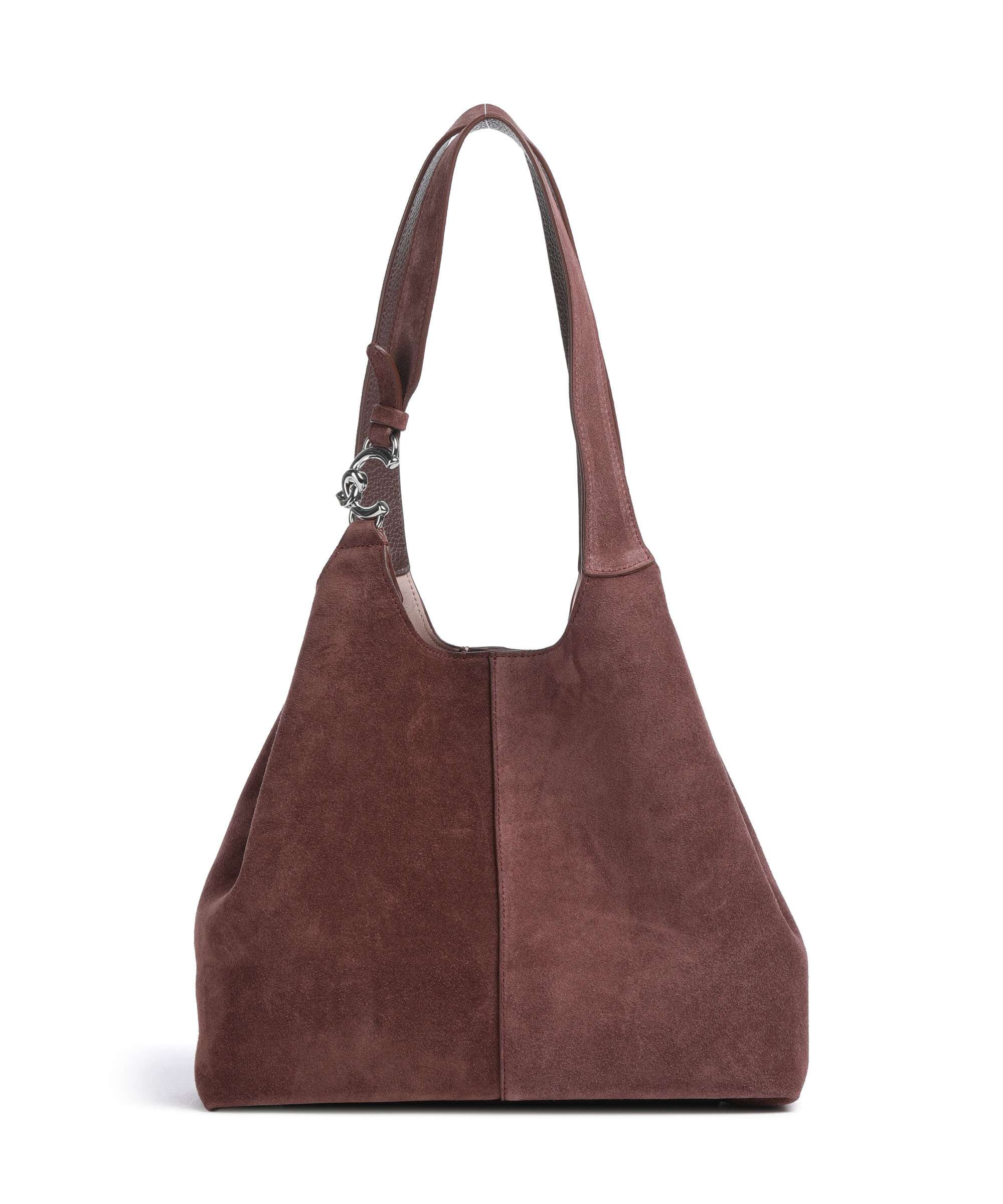 Coccinelle C-Easy Suede Hobo bag berry