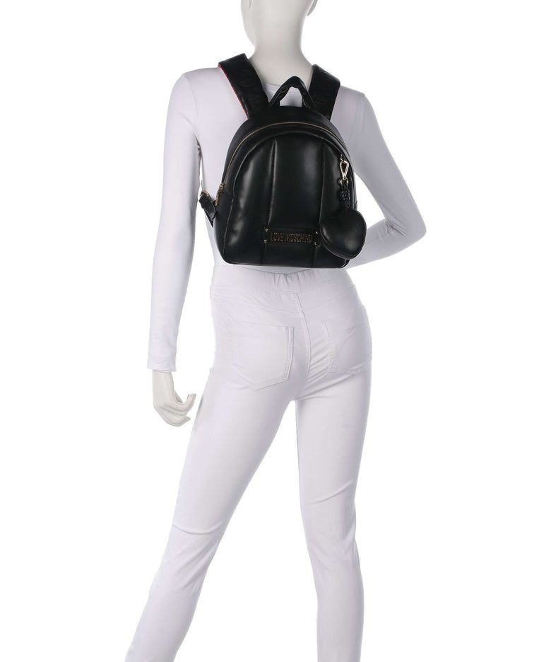 Love Moschino Puffy Backpack black/red
