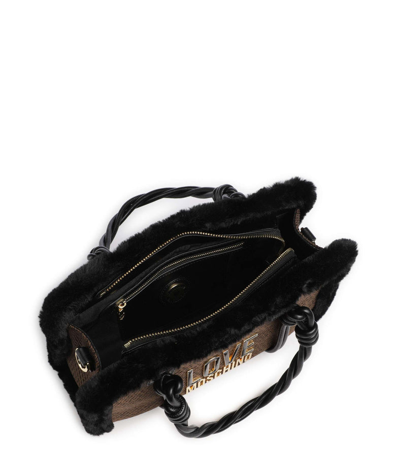 Love Moschino Wintery Handbag chocolate/black