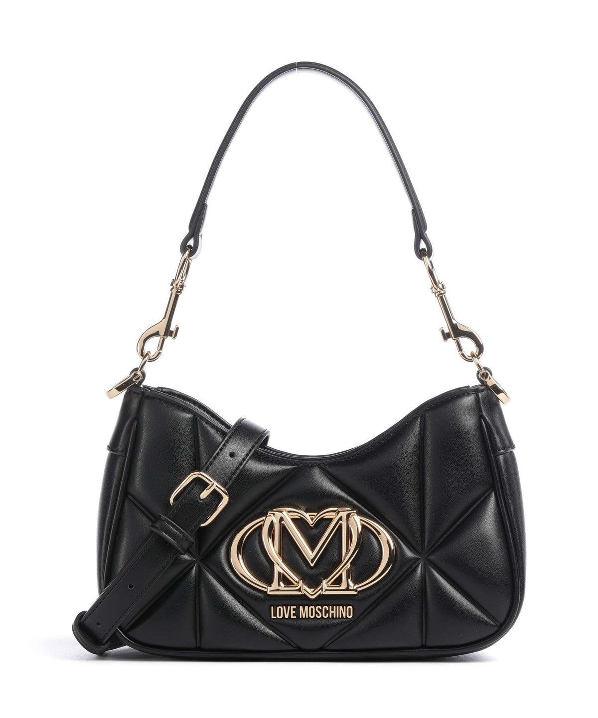 Love Moschino Embossed Q Shoulder bag black
