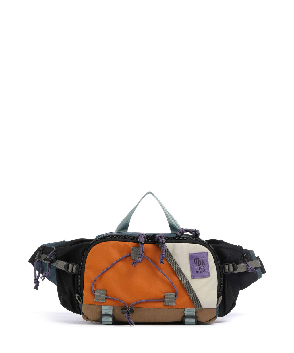 Topo Designs Mountain Hydro Belt bag pond blue/spice