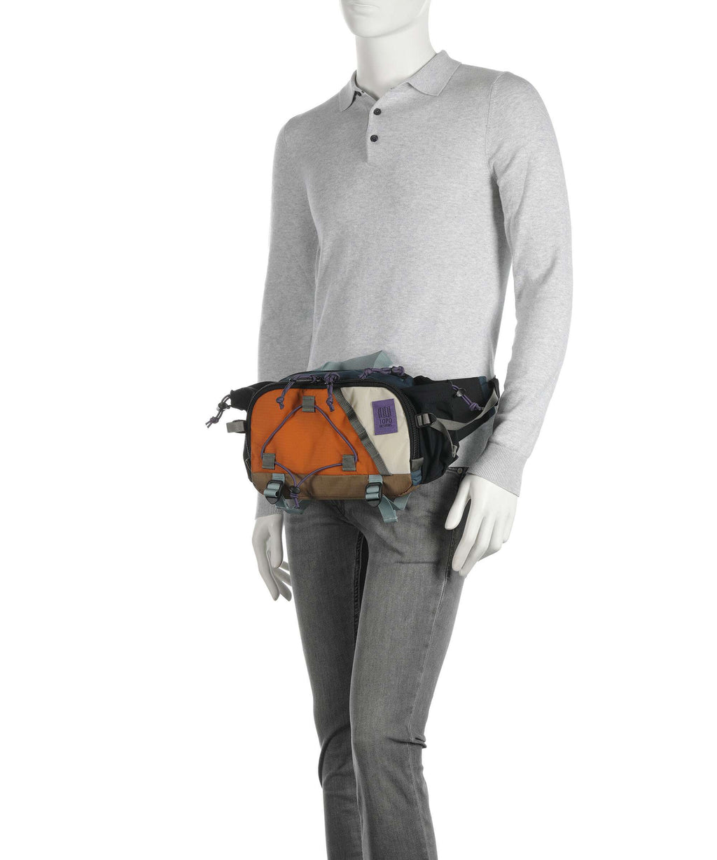 Topo Designs Mountain Hydro Belt bag pond blue/spice