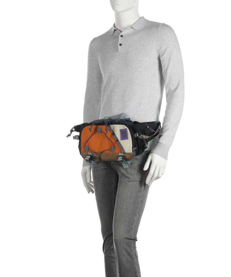 Topo Designs Mountain Hydro Belt bag pond blue/spice