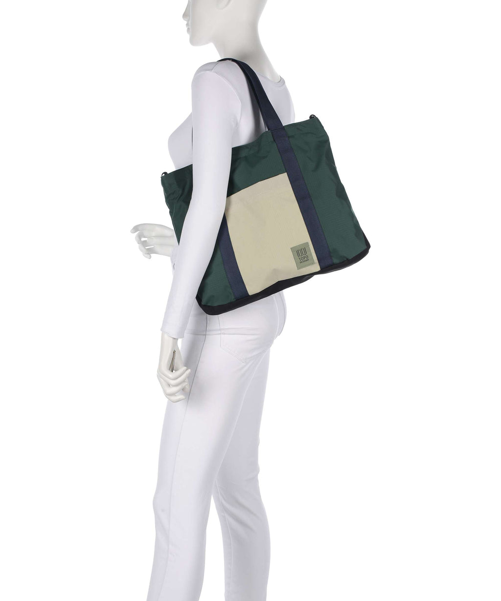 Topo Designs Mountain Essential Tote bag forest/bone white