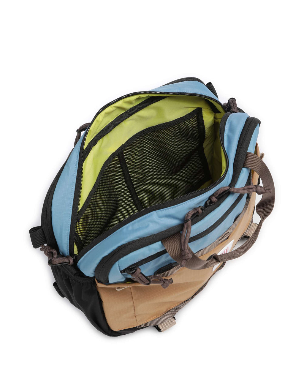 Topo Designs Mountain Crossbody bag river blue/brown oak