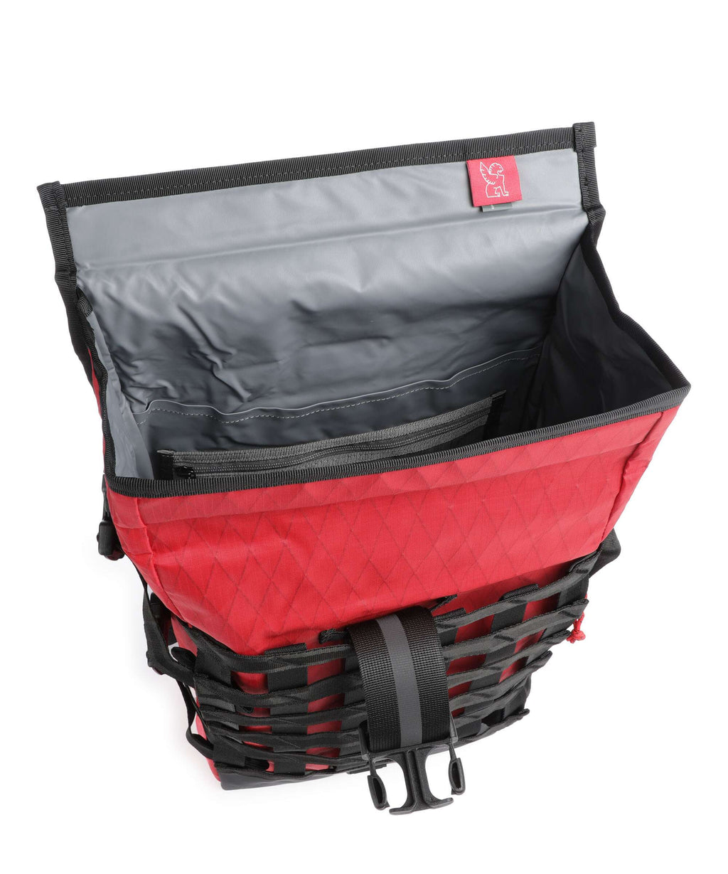 Chrome Barrage 22 Rolltop backpack red