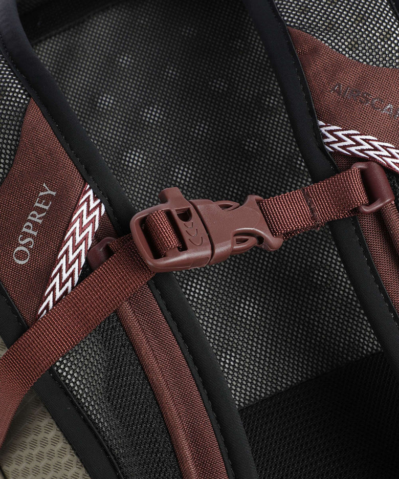 Osprey Comet Backpack sawdust tan/raisin red