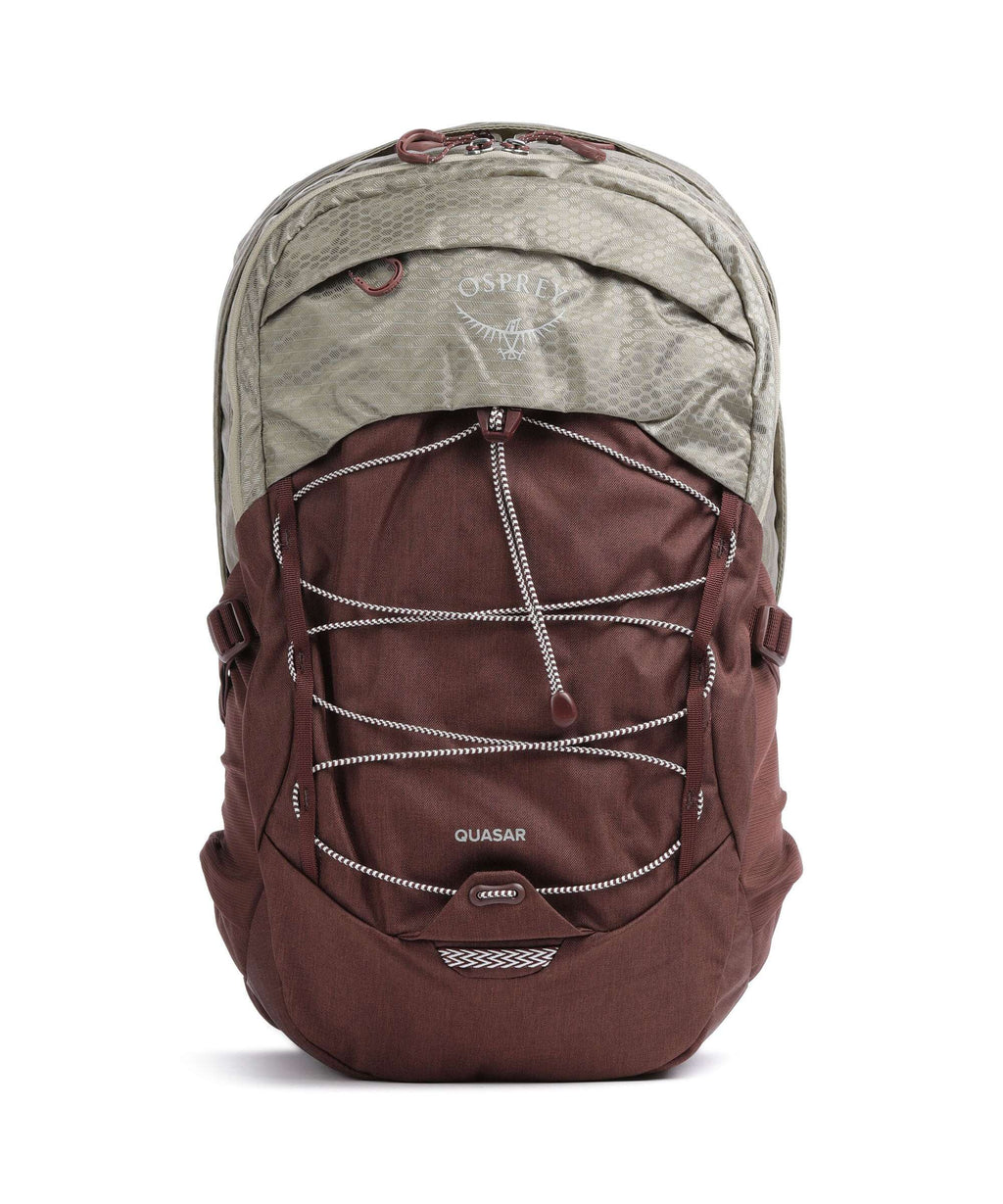 Osprey Quasar Backpack sawdust tan/raisin red