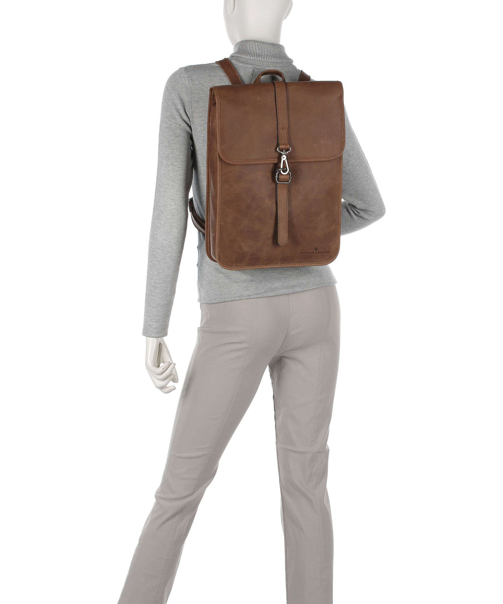 Castelijn & Beerens Carisma RFID Backpack cognac