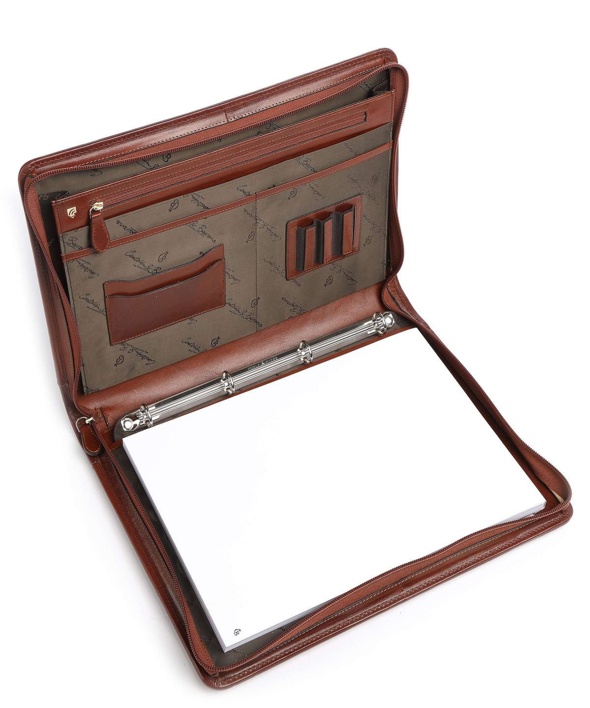 Castelijn & Beerens Gaucho A4 Rits Portfolio cognac