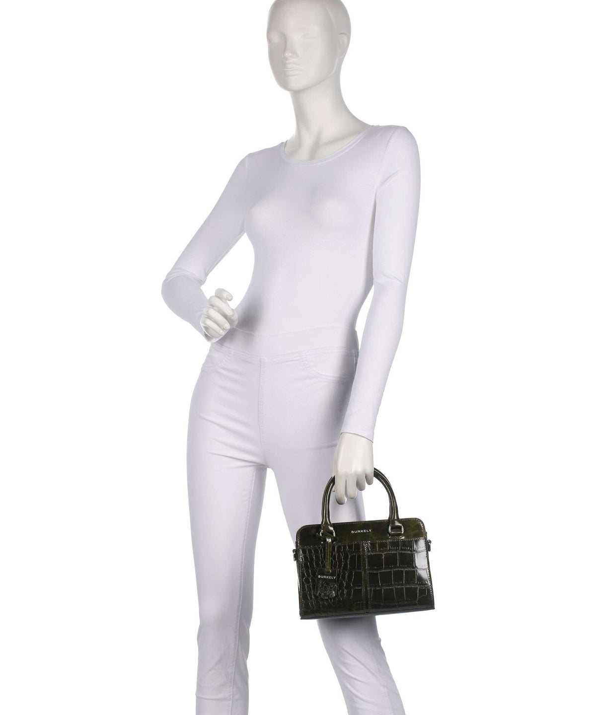 Burkely Cool Colbie Handbag olive patent