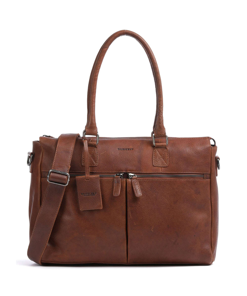 Burkely Antique Avery Briefcase cognac