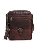 Spikes & Sparrow Bronco Bolsa tiracolo dark brown