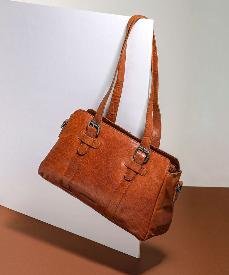 Spikes & Sparrow Bronco Shoulder bag brandy