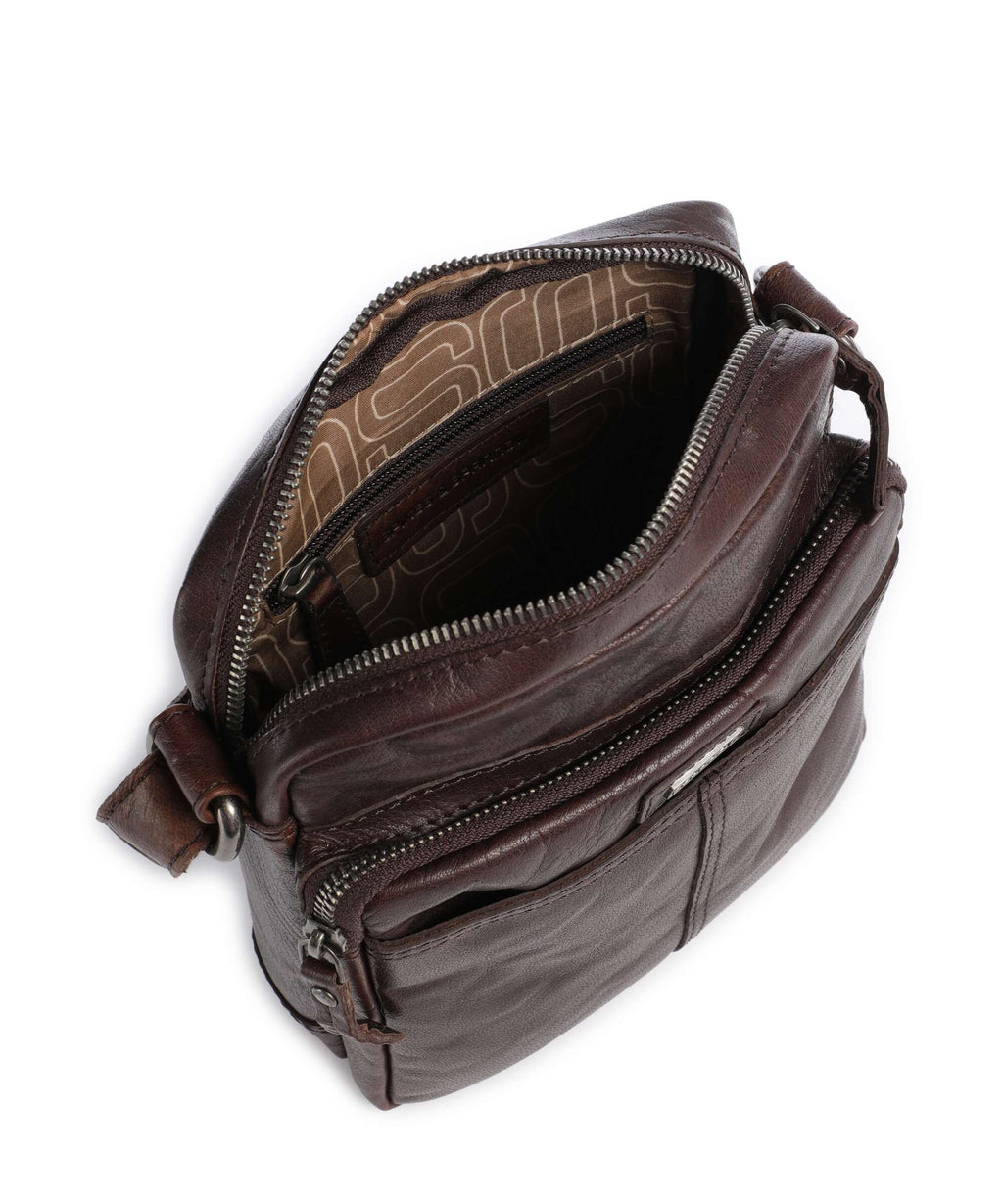 Spikes & Sparrow Bronco Vermont Crossbody bag dark brown