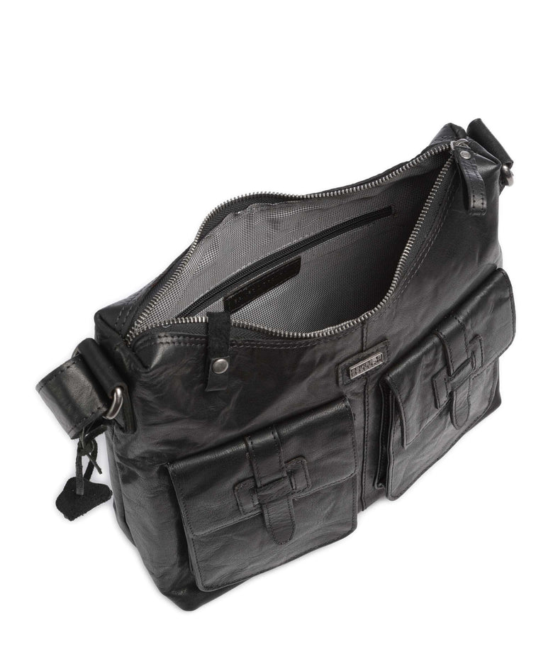 Spikes & Sparrow Bronco Hobo bag schwarz
