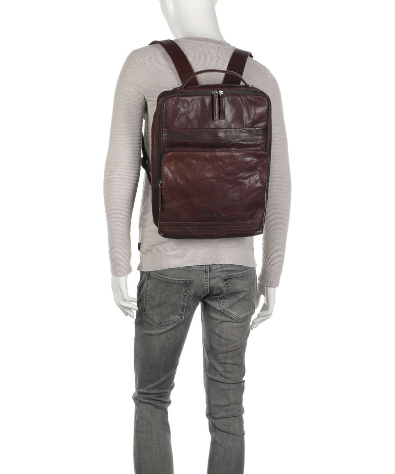 Spikes & Sparrow Bronco Backpack dark brown