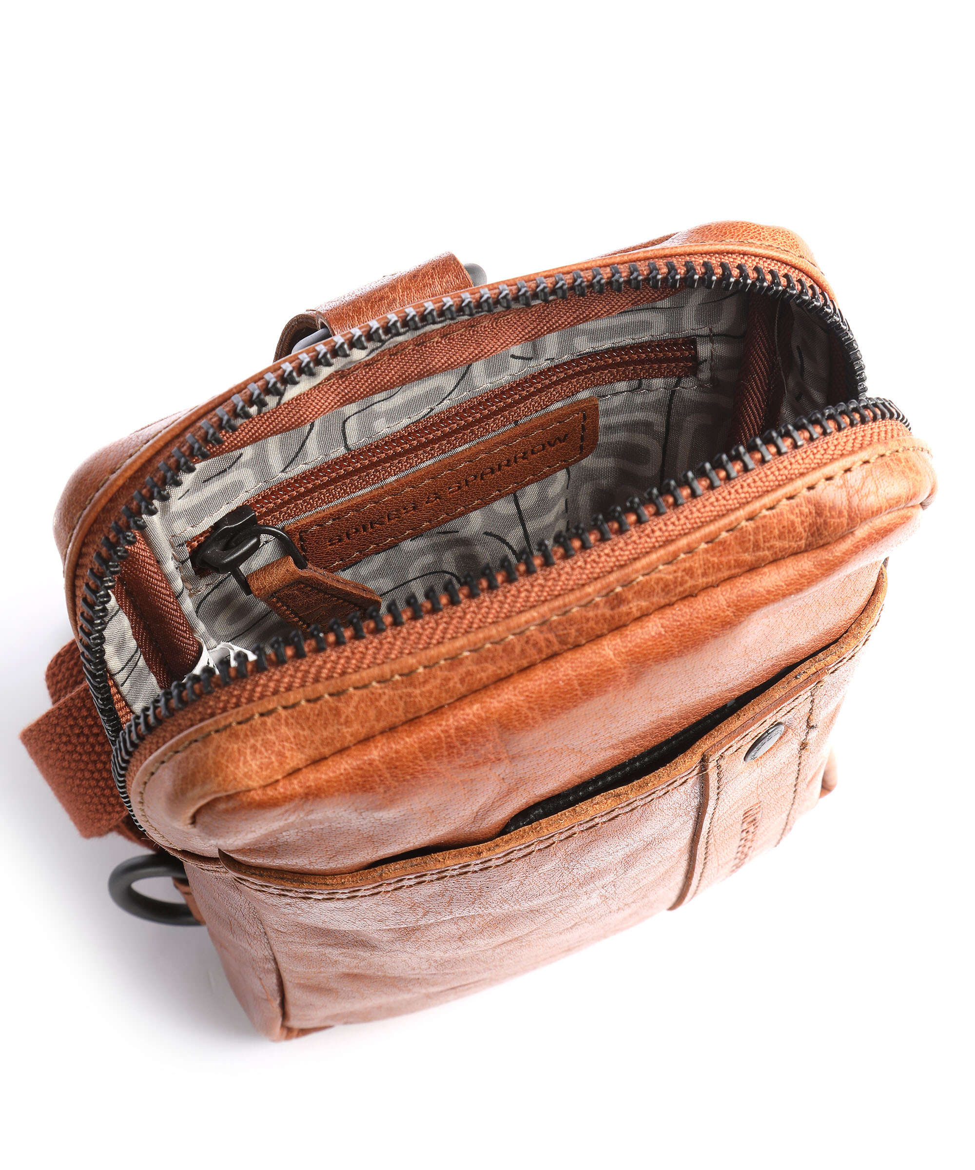 Spikes & Sparrow Bronco Miami Sling bag cognac
