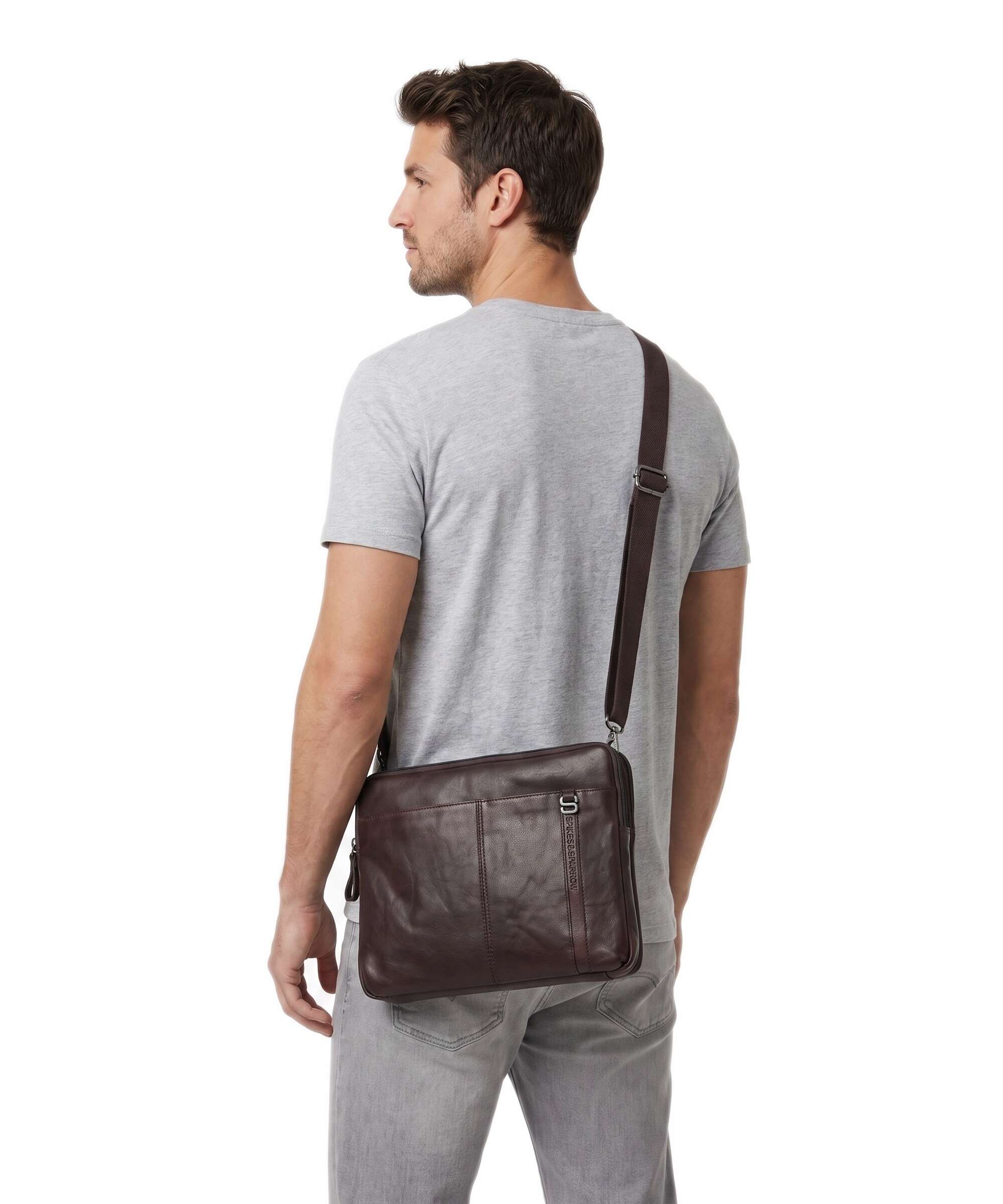 Spikes & Sparrow Bronco Yakima Laptop case dark brown