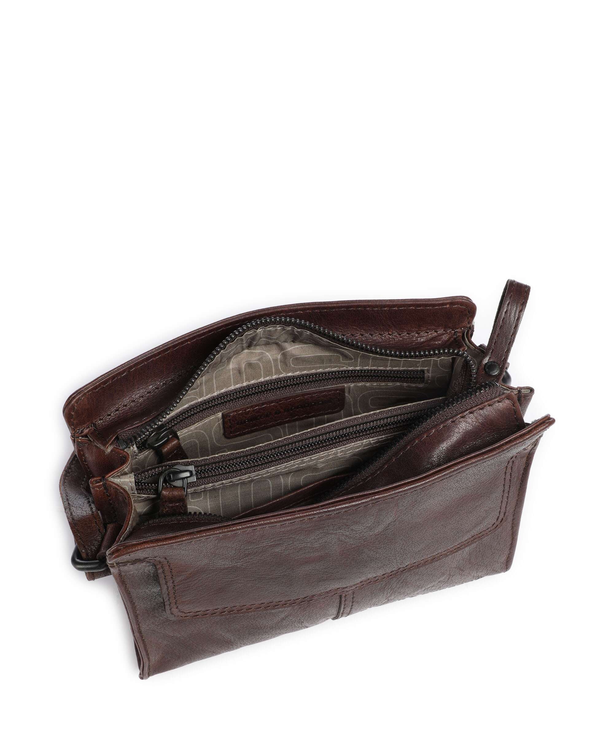 Spikes & Sparrow Bronco Leyla Crossbody bag dunkelbraun