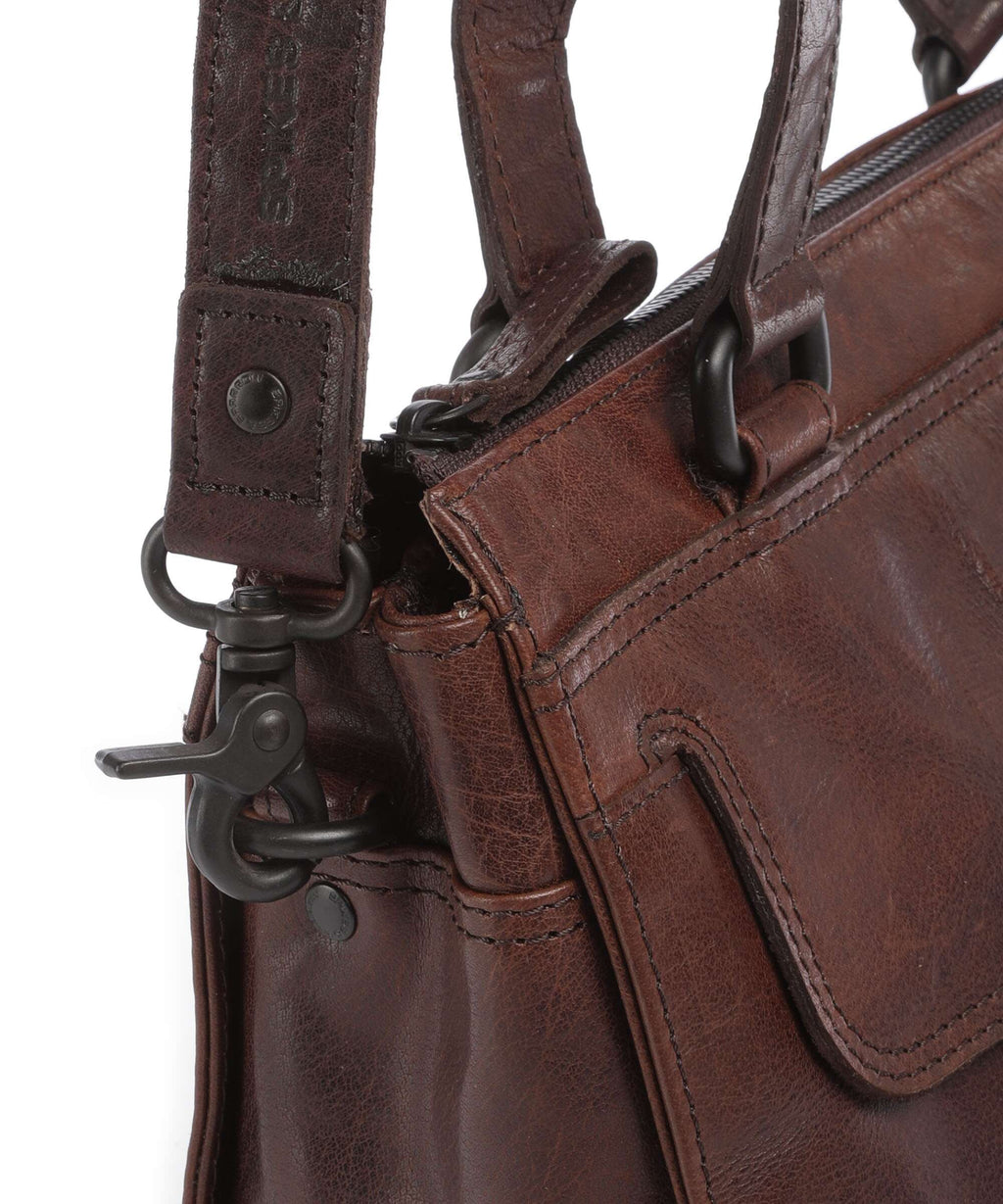 Spikes & Sparrow Bronco Amity Shoulder bag dunkelbraun