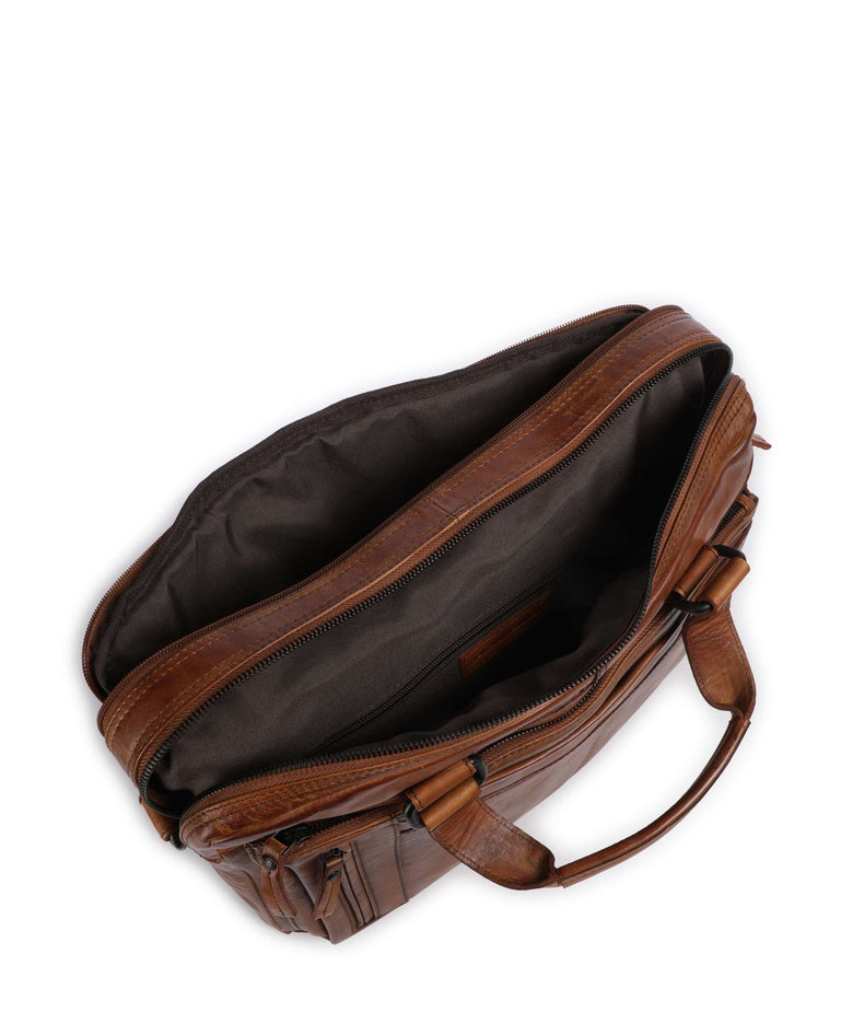 Spikes & Sparrow Apache Brutus Briefcase brandy