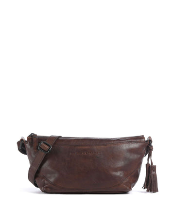 Spikes & Sparrow Apache Piperel Bolsa tiracolo dark brown