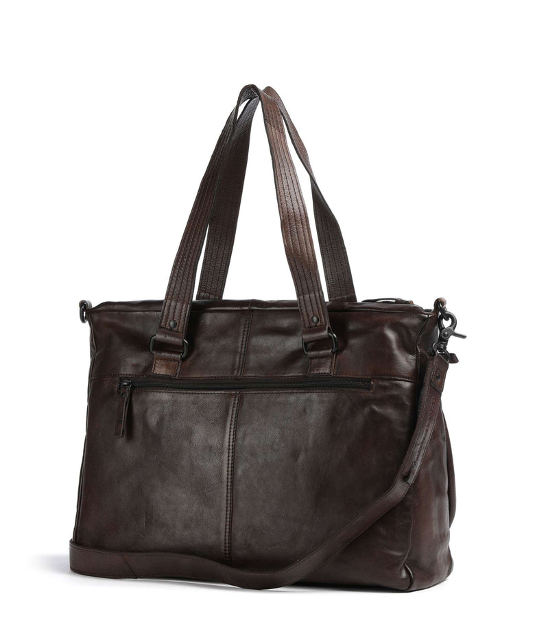 Spikes & Sparrow Apache Chrissey Briefcase dark brown