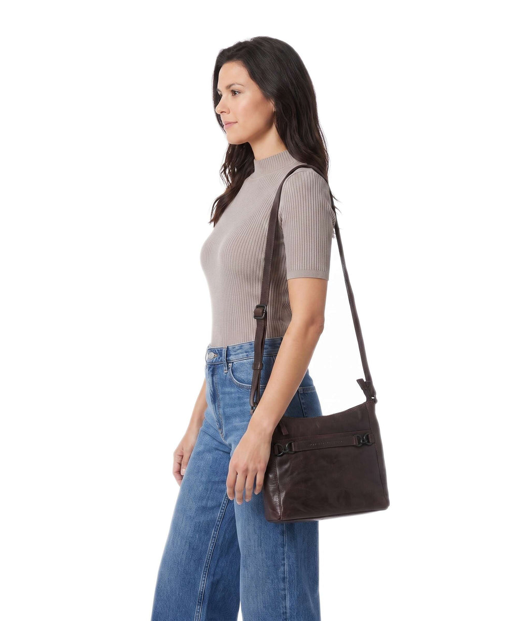 Spikes & Sparrow Bronco Elize Crossbody bag dark brown