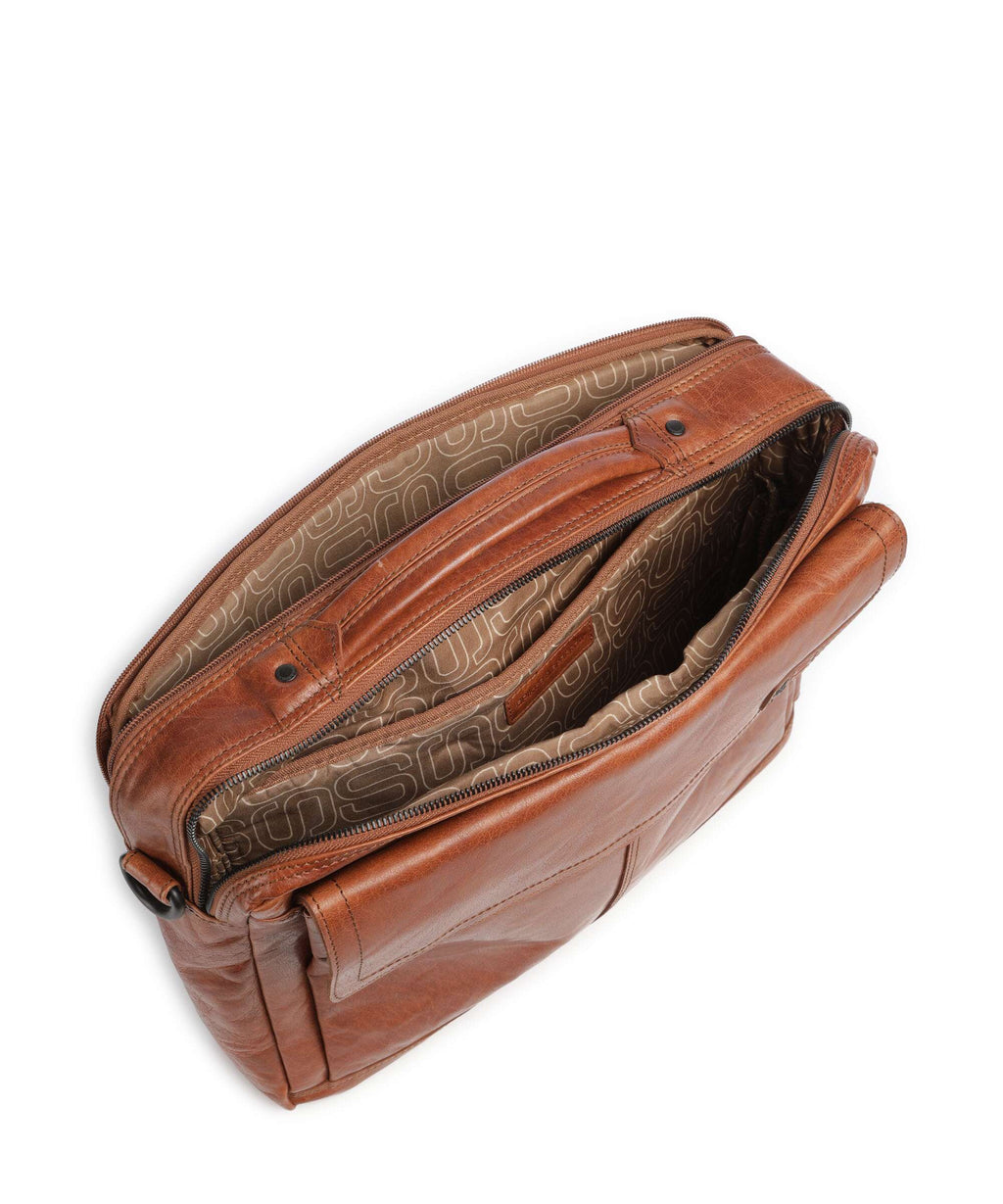 Spikes & Sparrow Bronco Henry Briefcase brandy