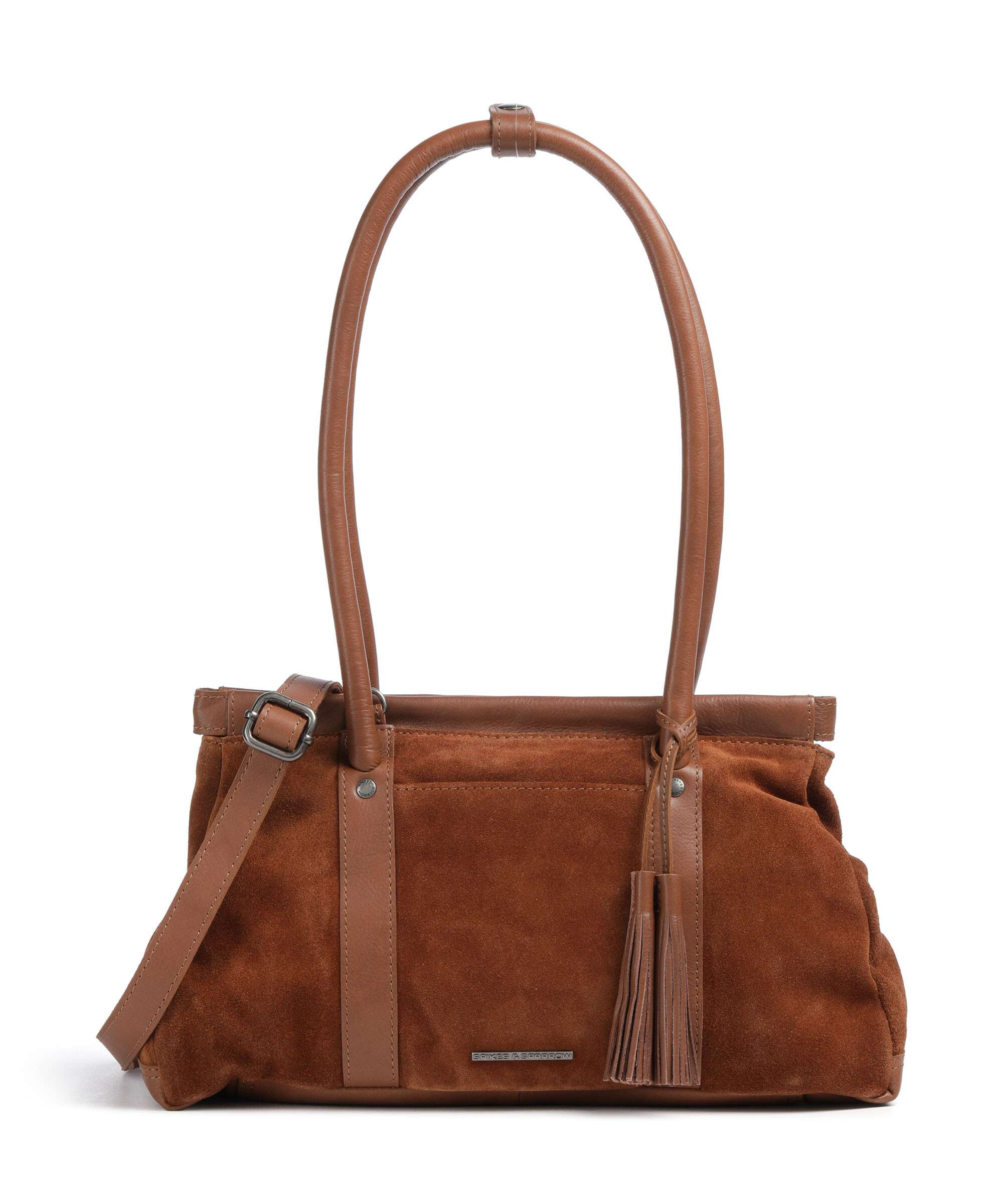 Spikes & Sparrow Suede Mix Milania Shoulder bag mocca
