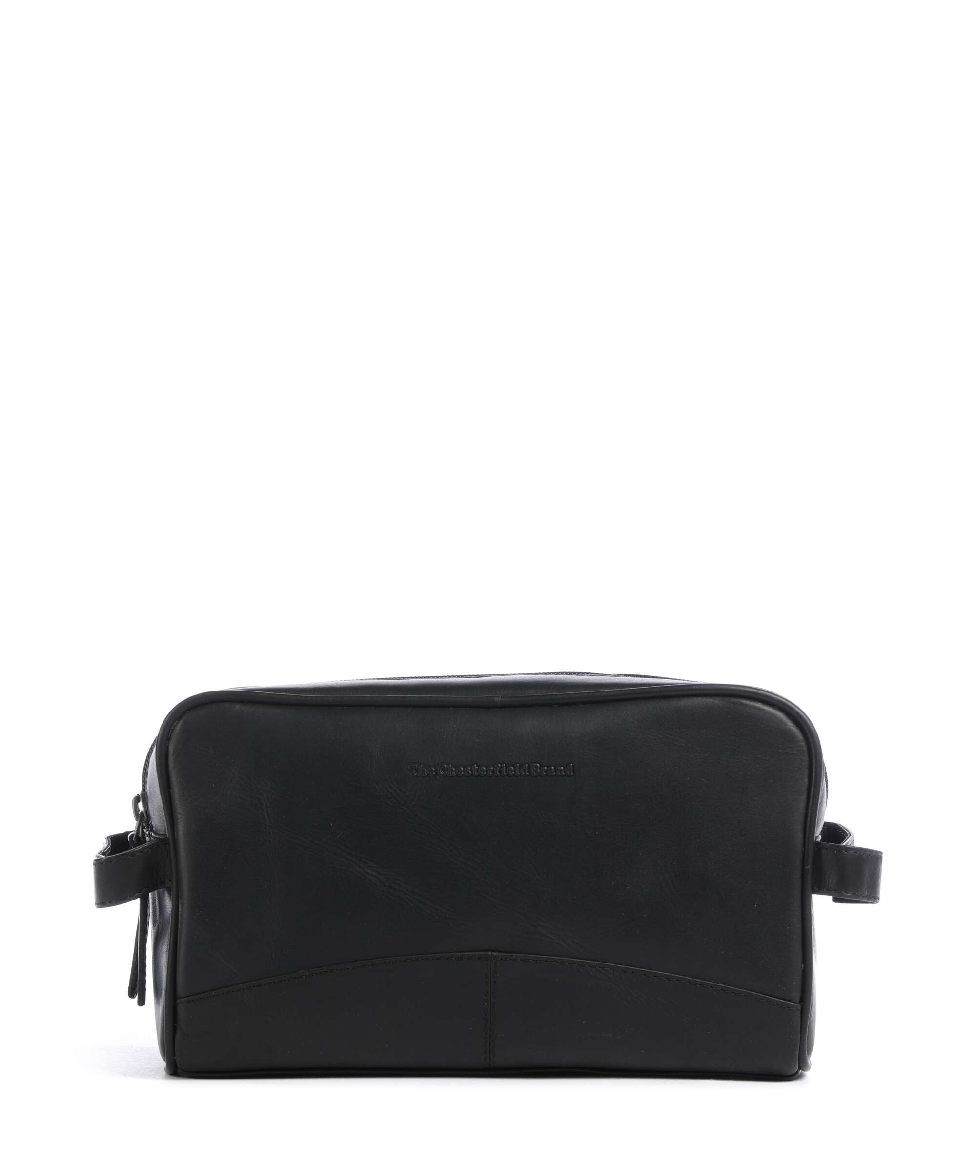 The Chesterfield Brand Cow Wax Pull Up Stacey Toiletry bag black