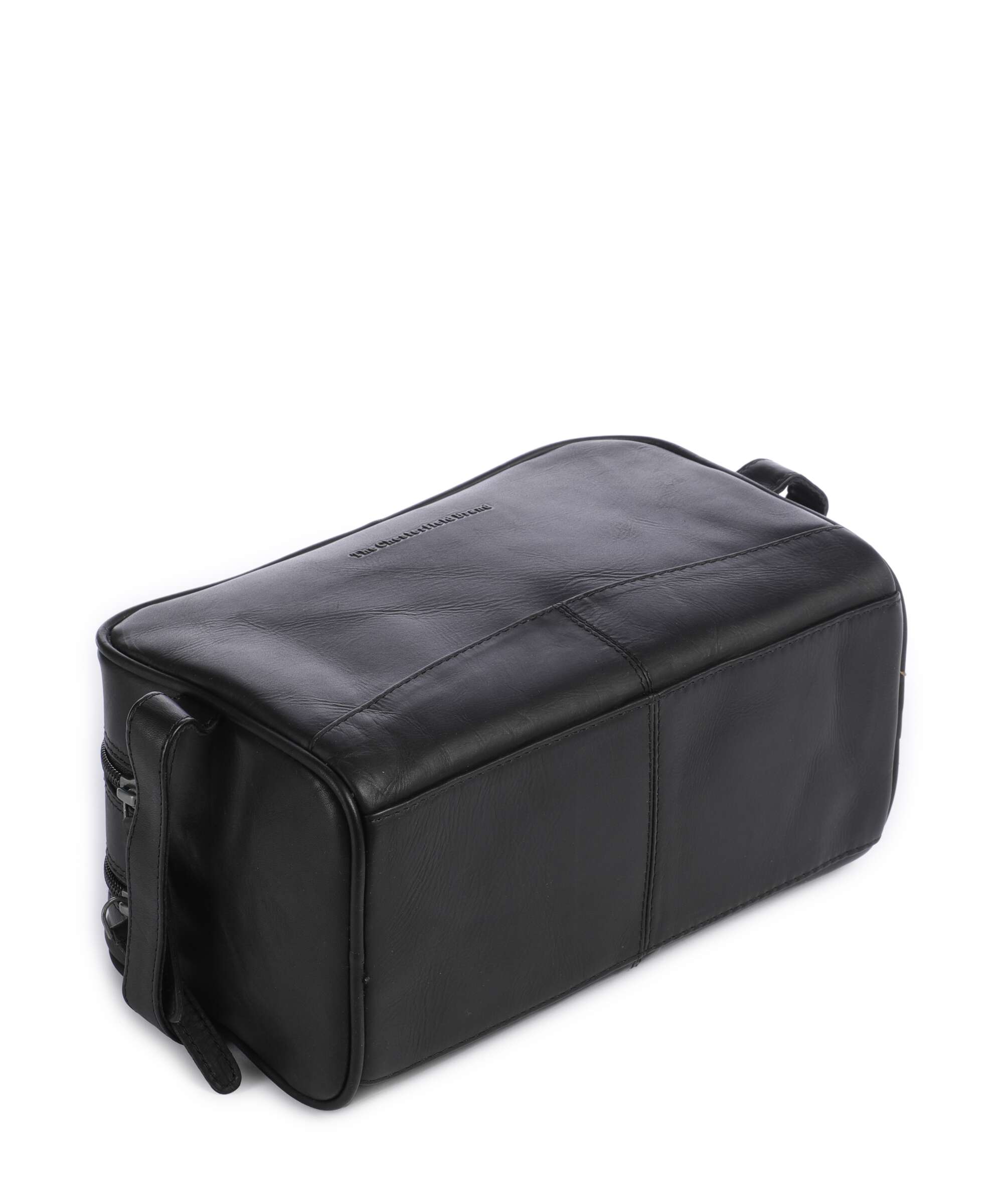 The Chesterfield Brand Cow Wax Pull Up Stacey Toiletry bag black