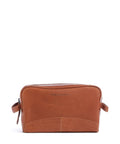 The Chesterfield Brand Cow Wax Pull Up Stacey Toiletry bag cognac