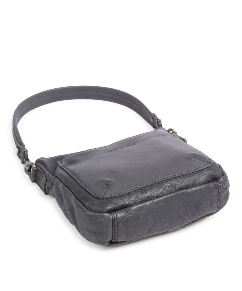 The Chesterfield Brand Washed Waxed Cow Caroline Shoulder bag blue